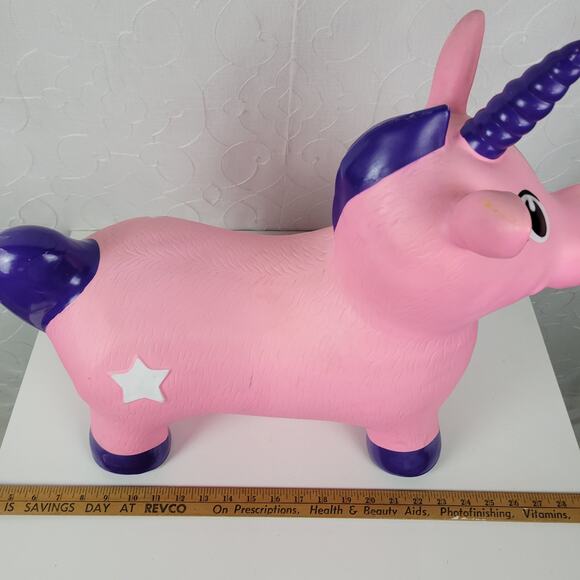 MegaFun Unicorn Bounce A Long Buddies Luna Toddler Animal Toy Age 3+ - Picture 9 of 16
